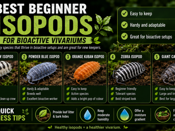 Best Beginner Isopods for Bioactive Vivariums