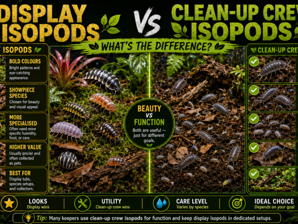 Display Isopods vs Clean-Up Crew Isopods